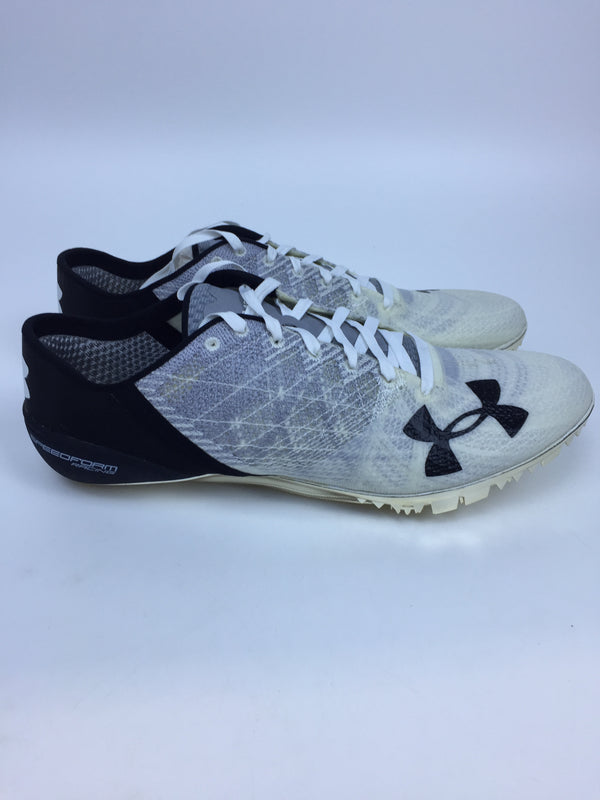 Under Armour Men Sport Cleat White Size 8 Pair of Shoes