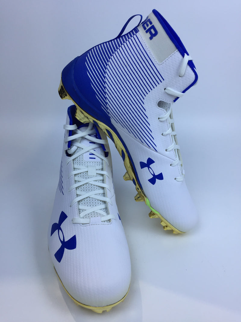 Under Armour Men Sport Cleats White Size 18 Pair of Shoes