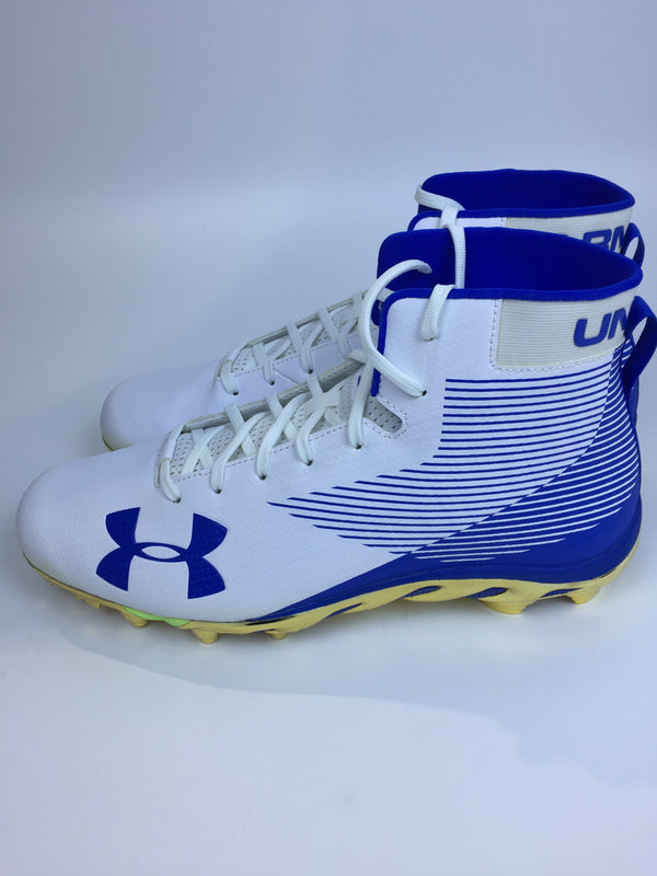 Under Armour Men Sport Cleats White Size 18 Pair of Shoes