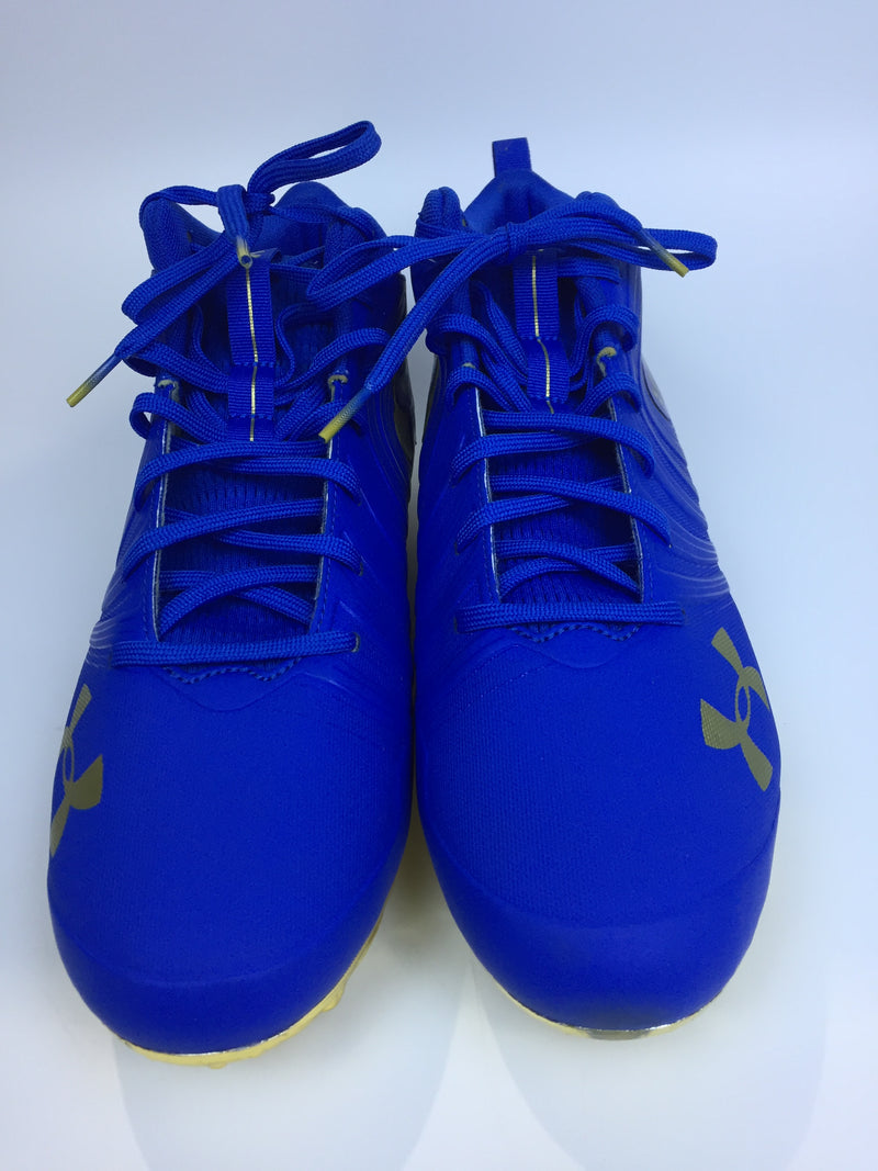 Under Amour Men Team Nitro Sport Cleats Blue Size 14 Pair Of Shoes