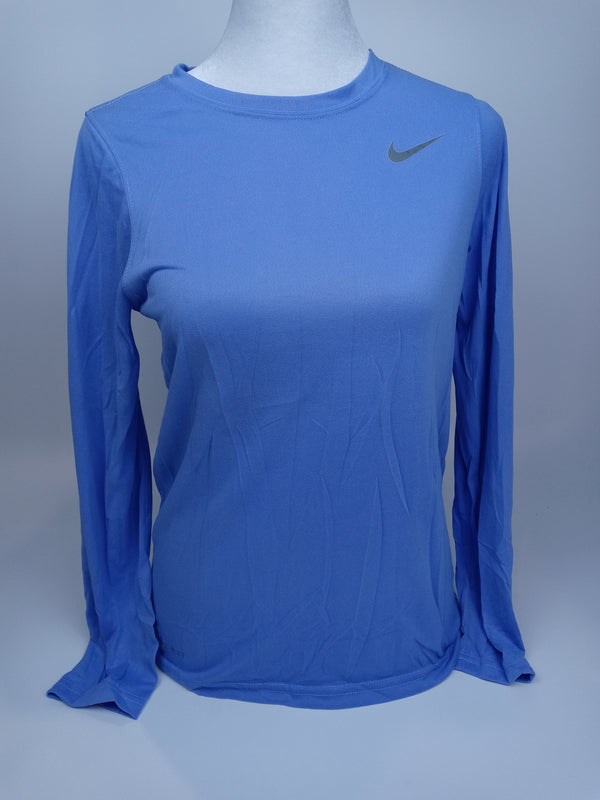 Nike Boys Legend Long Se Athletic T-shirt Sky Blue Size Large