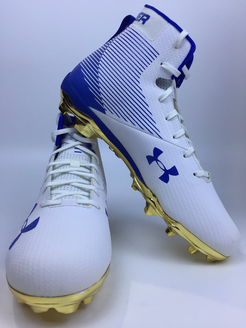 Under Armour Men Team White Blue Size 13 Pair of Shoes