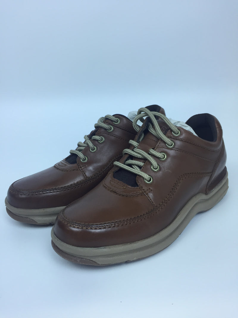 Rockport Men's World Tour Classic Walking Shoe Sneaker-Brown Leather-Size 6 M