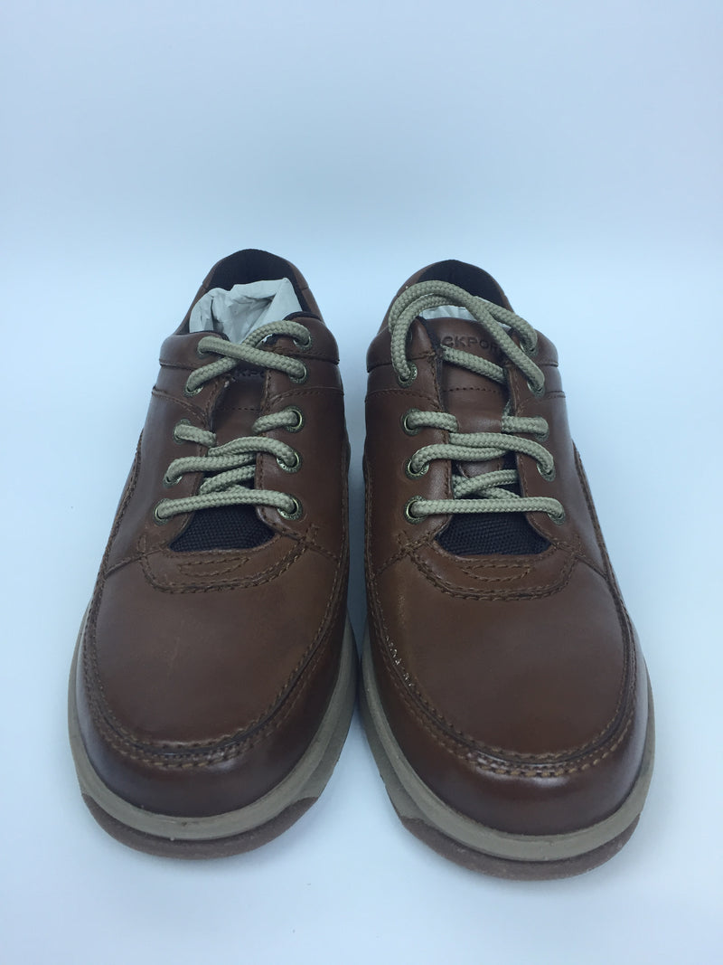 Rockport Men's World Tour Classic Walking Shoe Sneaker-Brown Leather-Size 6 M