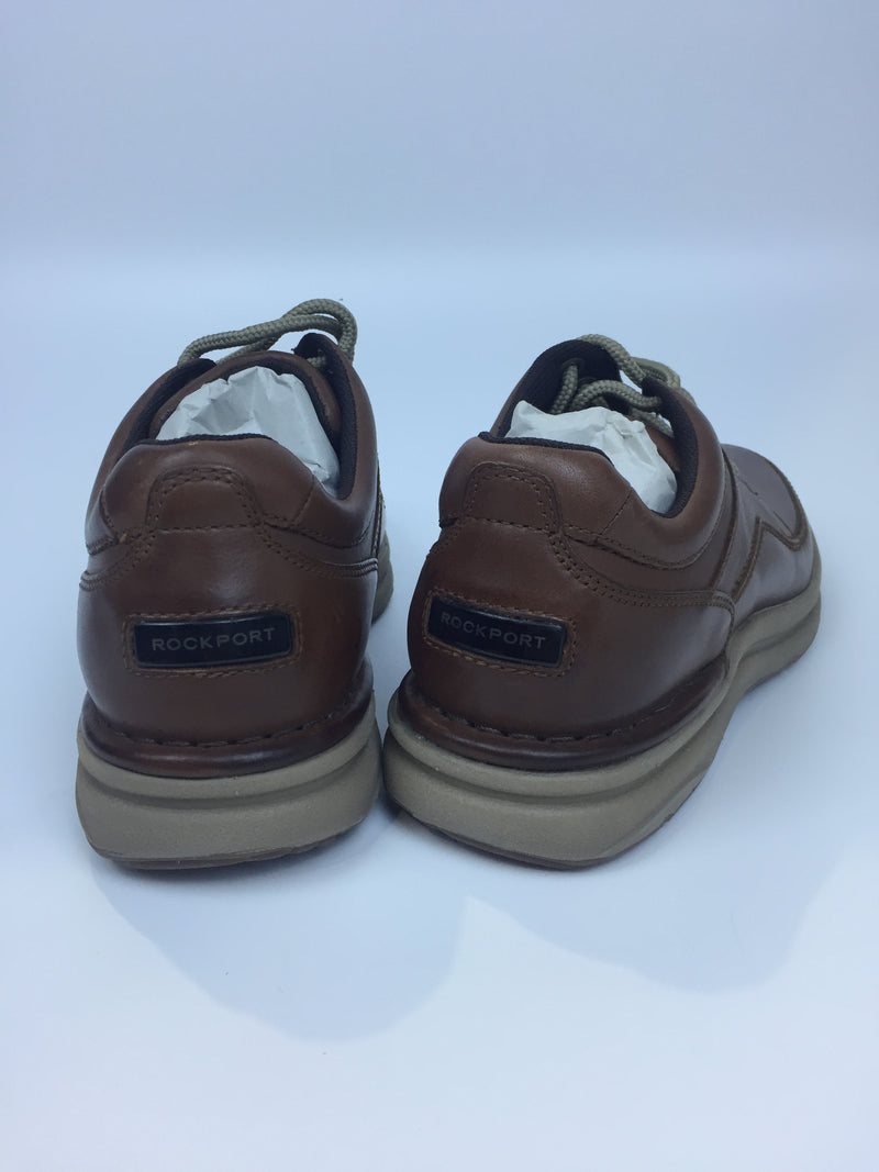 Rockport Men's World Tour Classic Walking Shoe Sneaker-Brown Leather-Size 6 M