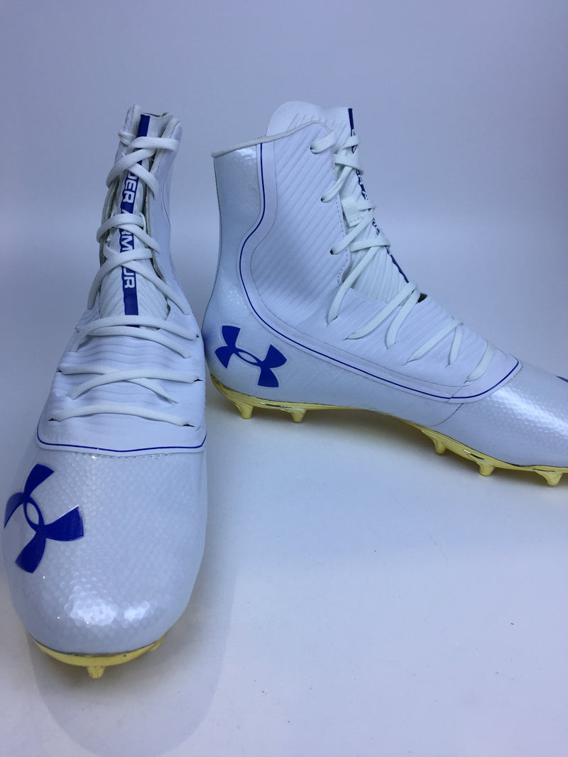 Under Armour Men Sport Cleat White Size 12 Pair of Shoes