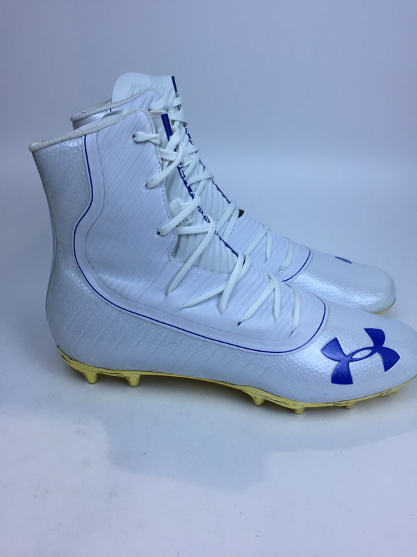 Under Armour Men Sport Cleat White Size 12 Pair of Shoes