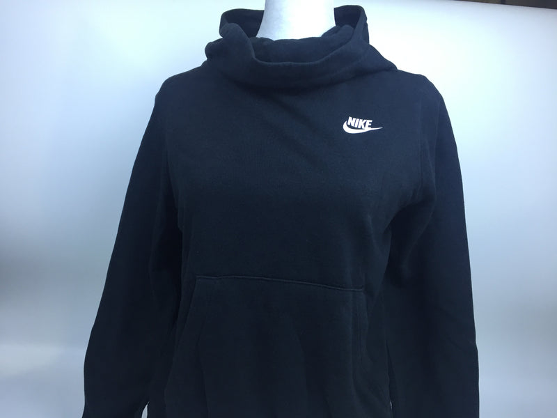 Nike Sportswear Women's Funnel-Neck Hoodie-X-Small-Black