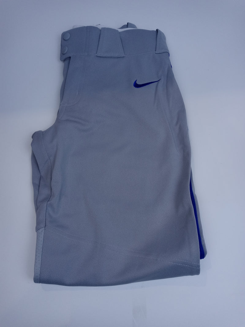 Nike Boys Size Large Grey Blue Baseball Pants