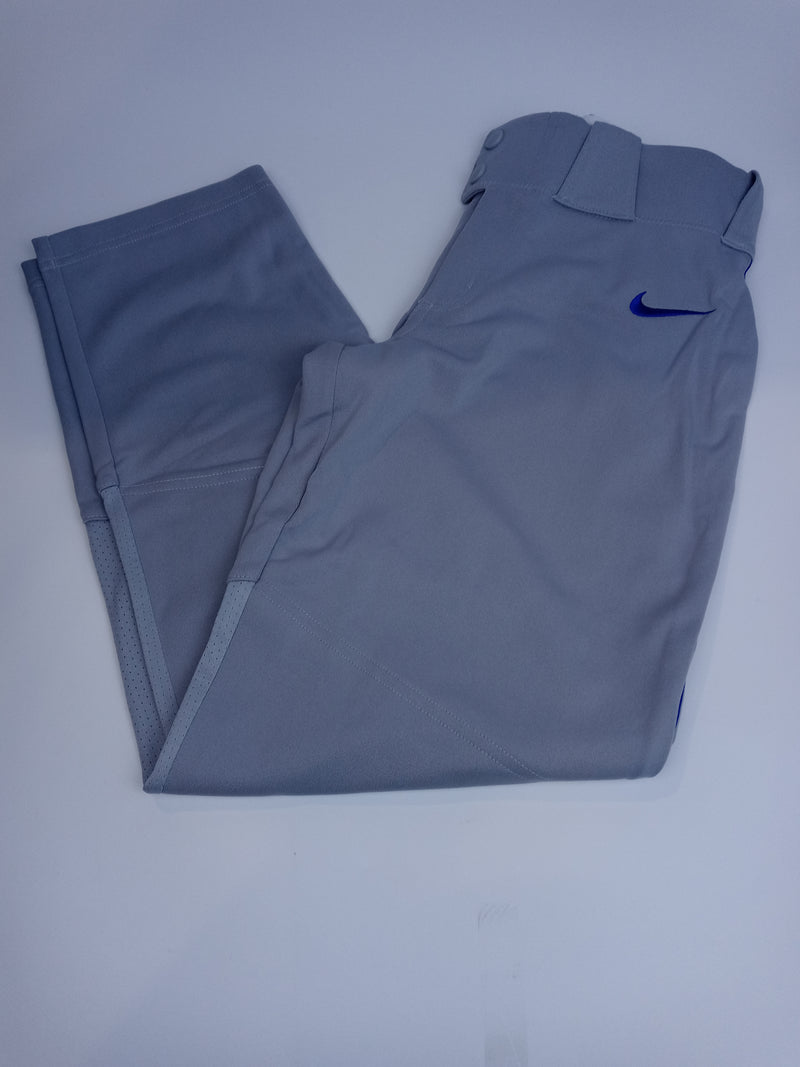 Nike Boys Size Large Grey Blue Baseball Pants