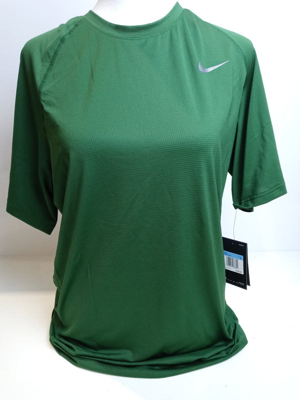 Nike Men's Pro Breathe Short Sleeve Dri-Fit Top Green T-Shirt