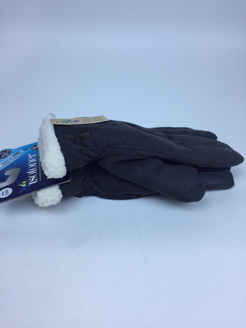 Isotoner Women Microfiber Winter Glove with Button Detail Small Lead