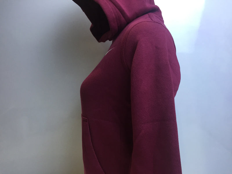 Nike Men Youth Fleece Pullover Hoodie-Cardinal-Small
