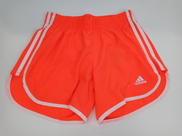 Adidas Women Size 2xs 4'' App Solar Red White Running Shorts