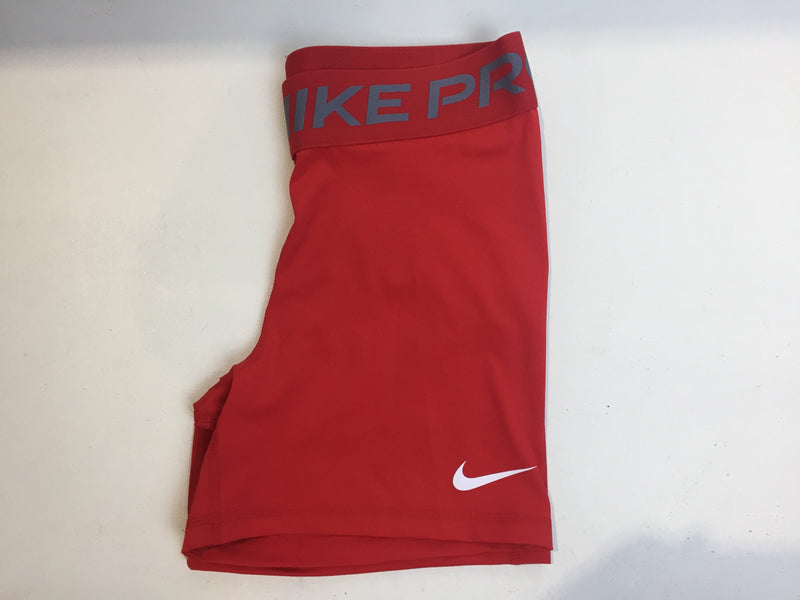 Nike Women's Pro 365 5 Inch Shorts-Red Medium