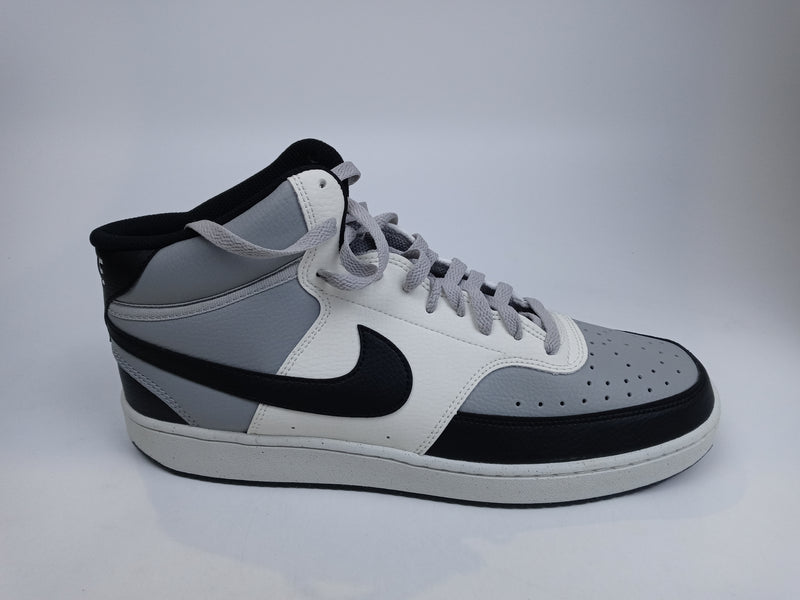 Nike Court Vision Mid NN Unisex Shoes Size 12, Color: Light Smoke Grey/Black-Sail