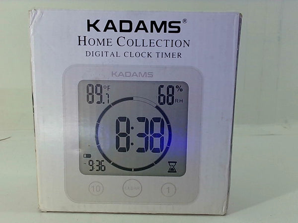 Kadams Digital Wall Alarm Clock with Temperature & Humidity Display