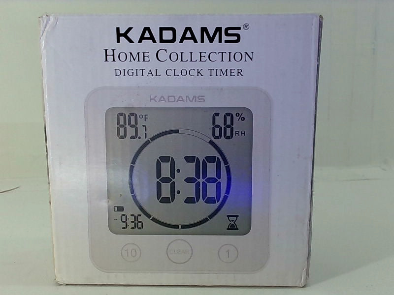 Kadams Digital Wall Alarm Clock with Temperature & Humidity Display