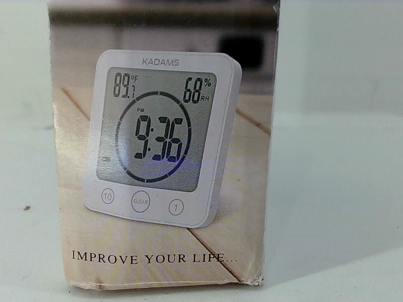 Kadams Digital Wall Alarm Clock with Temperature & Humidity Display