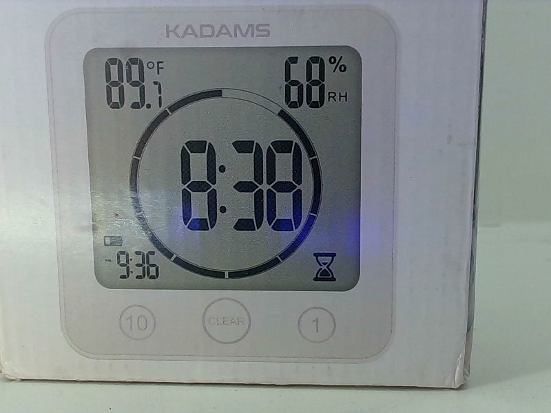 Kadams Digital Wall Alarm Clock with Temperature & Humidity Display