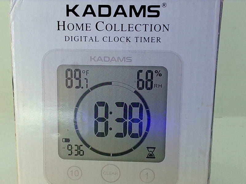 Kadams Digital Wall Alarm Clock with Temperature & Humidity Display