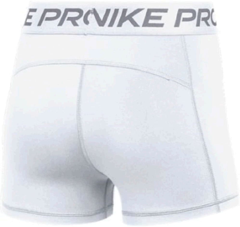 Nike Pro 365 Women's 3 Inch Shorts XLarge White