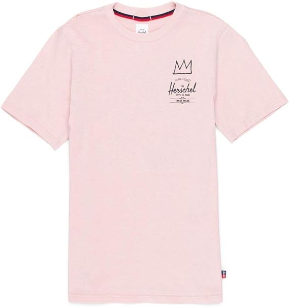 Herschel Womens T-Shirt Regular Short Sleeve Top Color Pink Size Medium