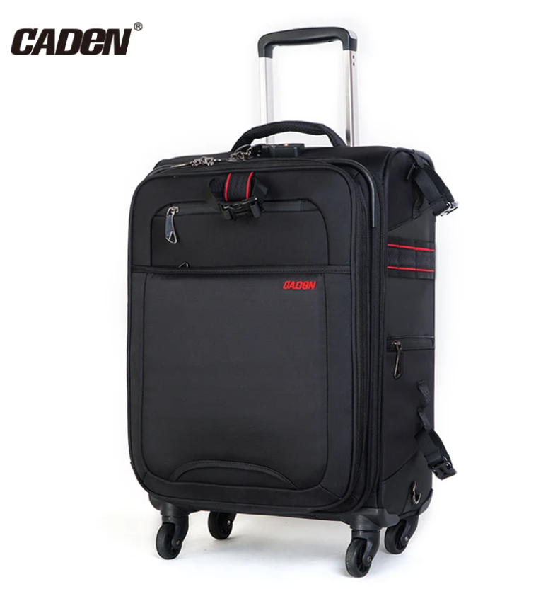 CADeN K10 large capacity custom camera trolly bag good quality waterproof dslr camera backpack with wheels