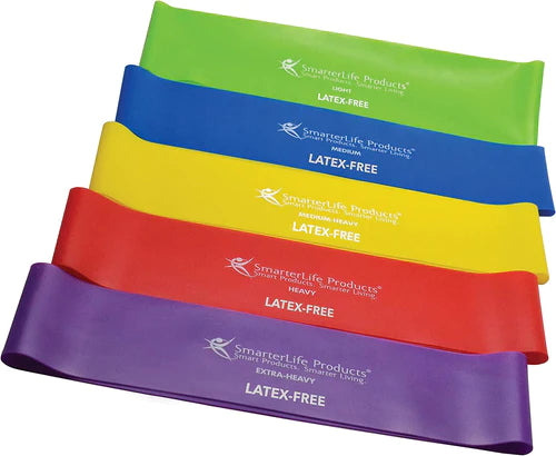 Resistance Bands 78 X 6 Inch Red Yellow and Blue 4pieces Fnsku
