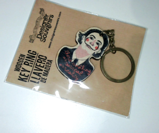 Designer Souvenirs Dali Wooden Keyrings