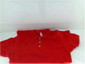 Jerzees Womens Polo Regular Short Sleeve Polo Color Red Size Large Tops