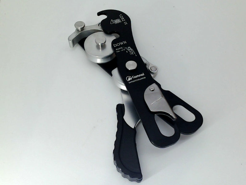 Camnal Auto Locking Descender Black Climbing Safety Accessory