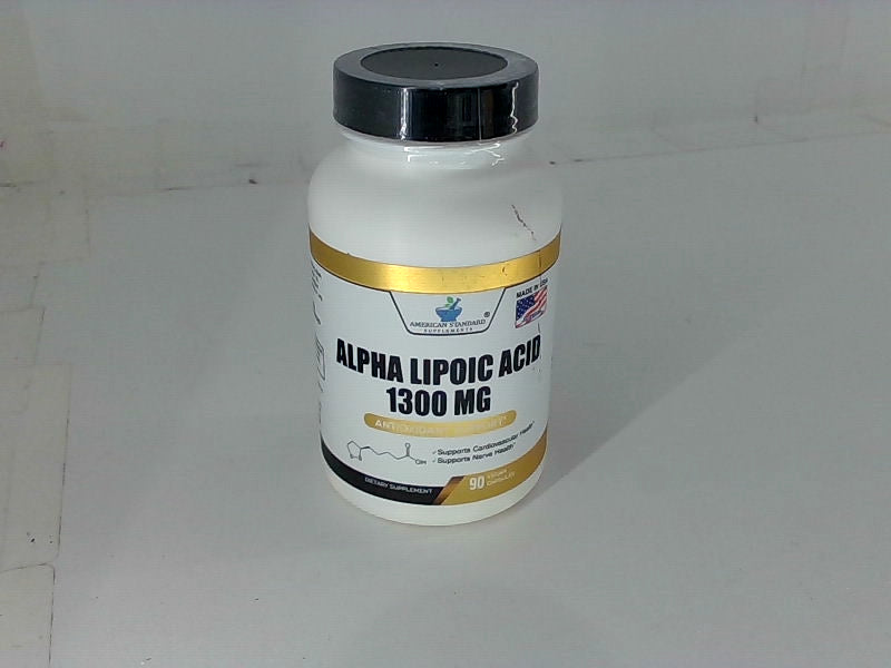 American Standard Supplements Alpha Lipoic Acid 1300mg 90 Vegan Capsules