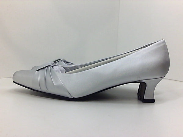 Easy Street Womens 404613 Closed Toe Heels Light Grey Size 7 Pair of Shoes