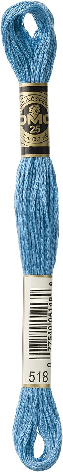 Dmc 6-Strand Embroidery Cotton Floss, Light Wedgewood Color Dmc 6-strand Embroidery Cotton 8.7yd - Light Wedgewood Size One Size