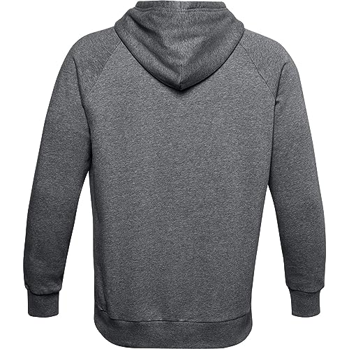 Under Armour Men's Fleece Hoodie Large - Gray/White