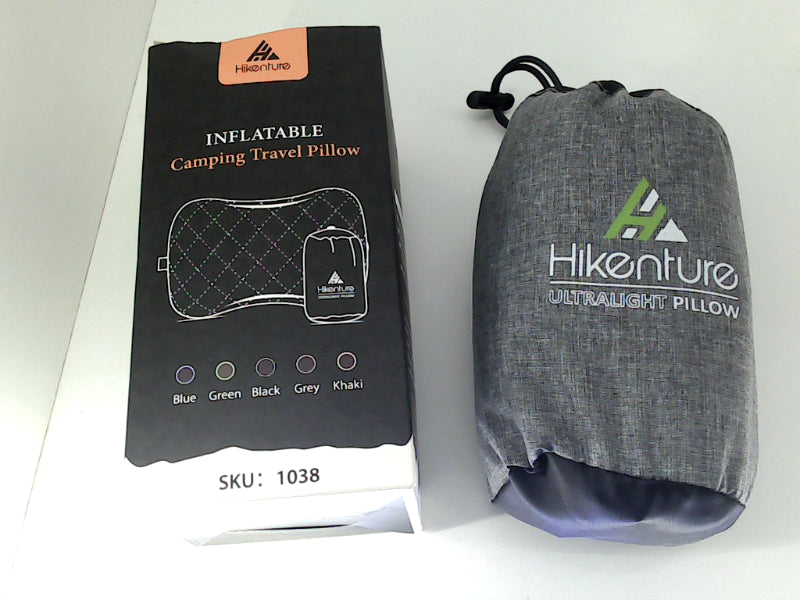 Hikenture Inflatable Camping Travel Pillow Gray