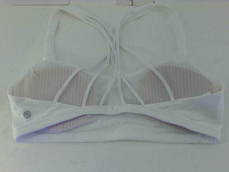 Floerns Criss Cross Back White Bra Medium