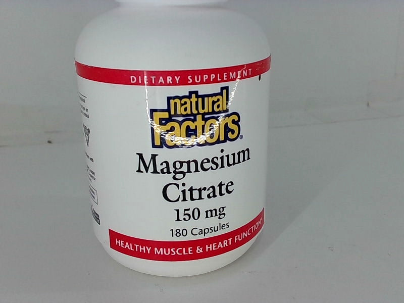 Natural Factors Magnesium Citrate 150mg - 180 Capsules