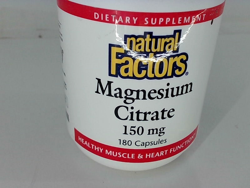 Natural Factors Magnesium Citrate 150mg - 180 Capsules