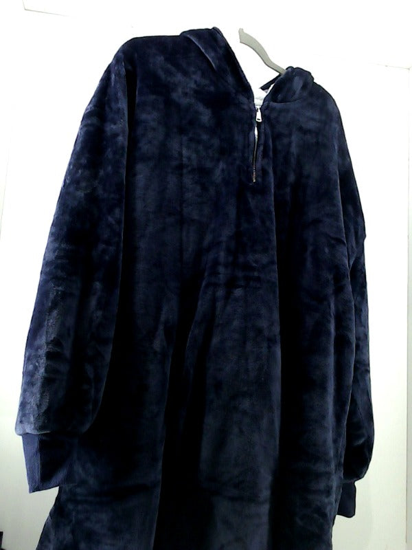 Trekki Navy Oversized Fleece Hoodie Blanket Sweatshirt