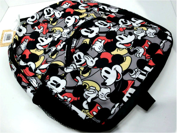 Disney Mickey Mouse 16" Backpack Bag All Over Print Cargo And Side Mesh Pockets Color MultiColor Size 16"