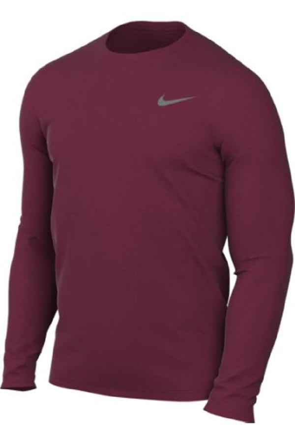 Nike Mens Team Legend Long Sleeve Tee Shirt Color Maroon Size Large T-Shirt