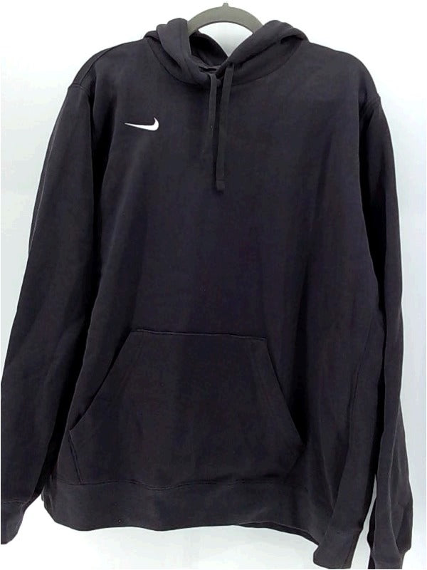 Nike Womens Hoodie Regular Pull On Fashion Hoodie Color Dark Grey/white Size 3X-Large