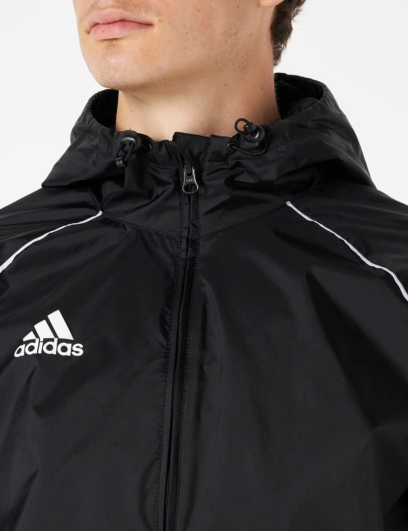 Adidas Men's Black Hooded Jacket with Mesh Lining XXL