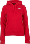 Nike Womens Pullover Fleece Hoodie Xxlarge Red Color Red Size Xxlarge