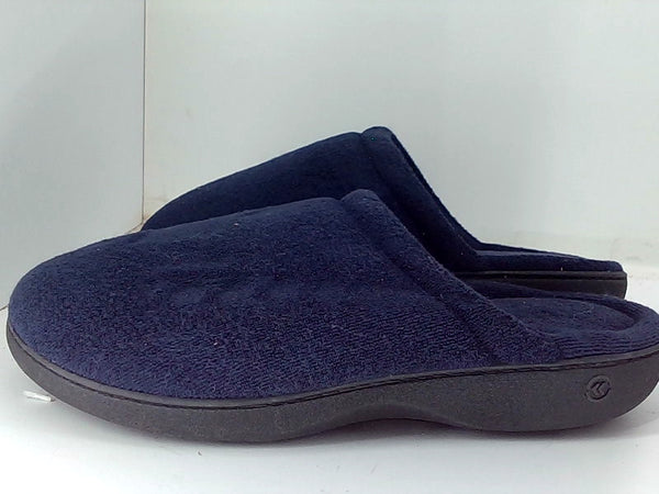 Isotoner Men's Navy Slip-On Slippers Size 8.5