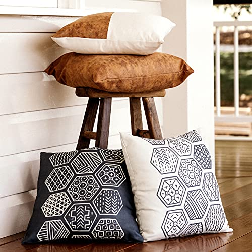 Decorative Throw Pillow Covers for Couch Boho Pillow Covers 18x18 Set of 4