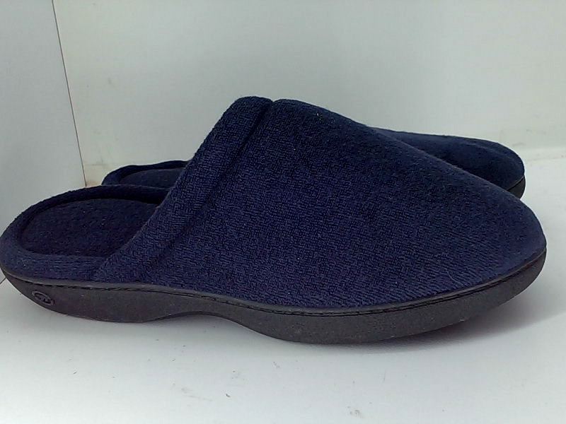 Isotoner Men's Navy Slip-On Slippers Size 8.5