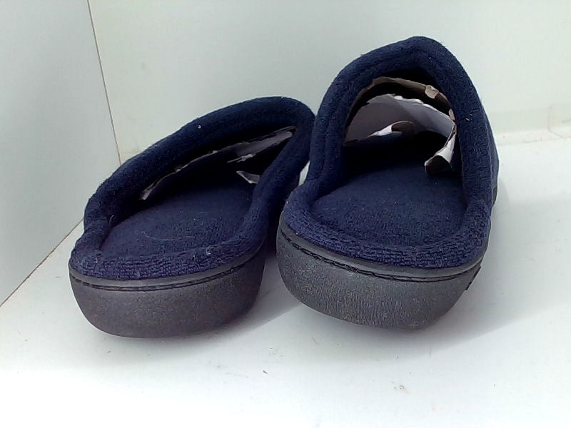 Isotoner Men's Navy Slip-On Slippers Size 8.5